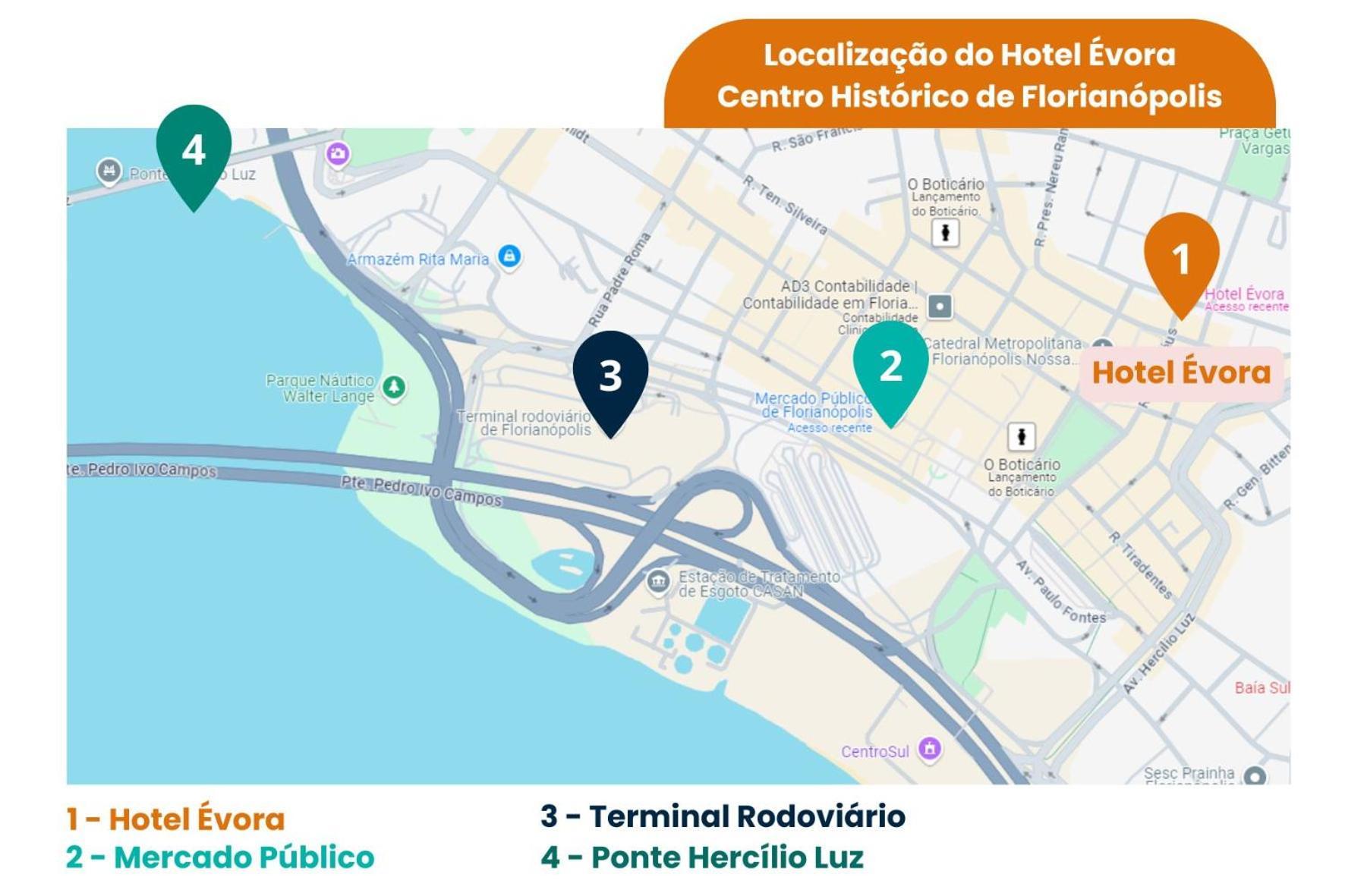 Hotel Evora By Rede Sagres Florianópolis Exteriör bild